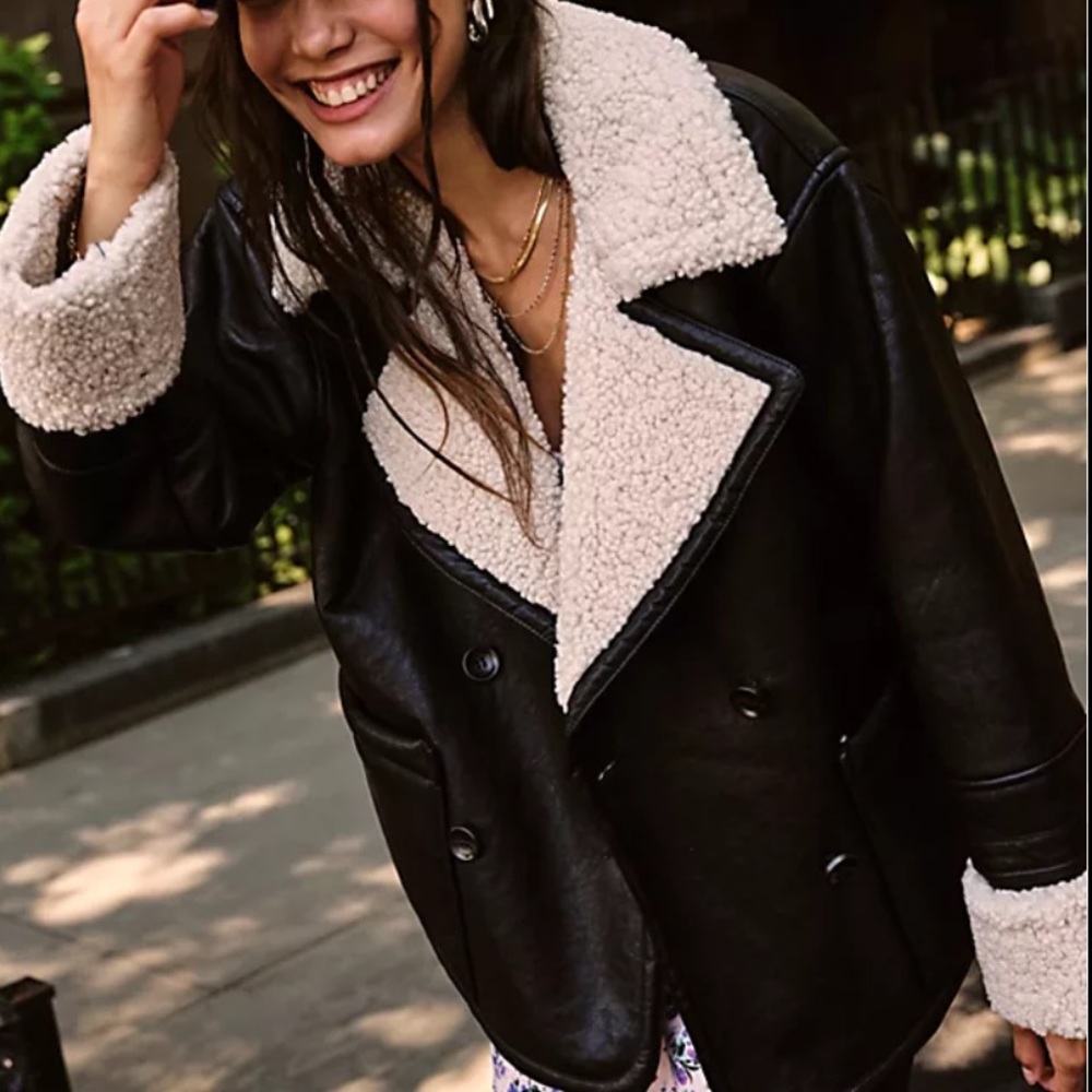 Free people. Small. Fur jacket